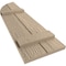 Ekena Millwork Rough Sawn 2 Board Joined Board-n-Batten w/Quarter Round Arch Top Faux Wood Shutters, 11W x 76H, PR SHUBJQ11X76RSPR - alternate 5
